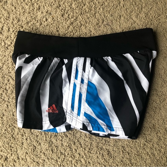 Adidas Black White and Blue running shorts - Picture 6 of 11